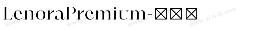 LenoraPremium字体转换