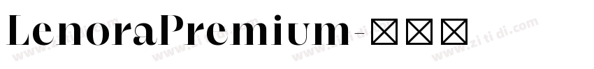 LenoraPremium字体转换
