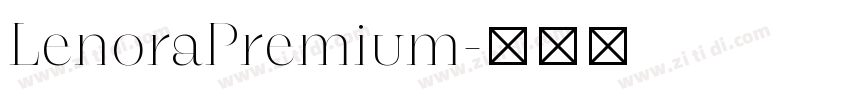 LenoraPremium字体转换