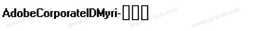 AdobeCorporateIDMyri字体转换