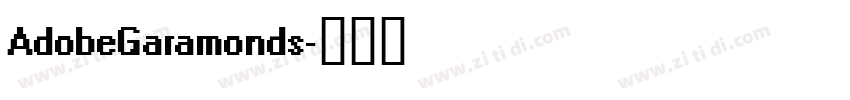 AdobeGaramonds字体转换