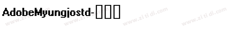 AdobeMyungjostd字体转换