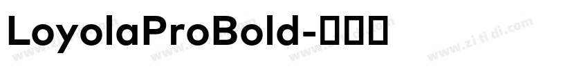 LoyolaProBold字体转换