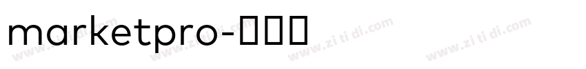 marketpro字体转换