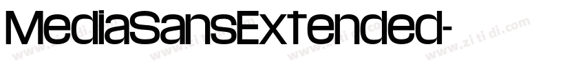 MediaSansExtended字体转换