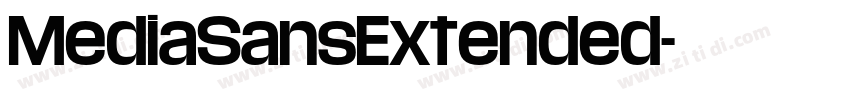 MediaSansExtended字体转换