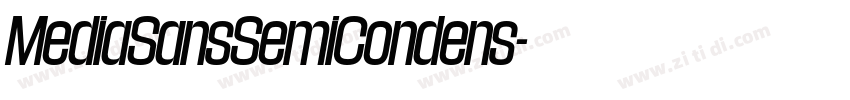 MediaSansSemiCondens字体转换