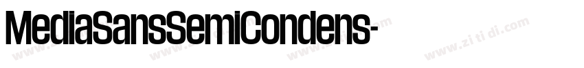 MediaSansSemiCondens字体转换