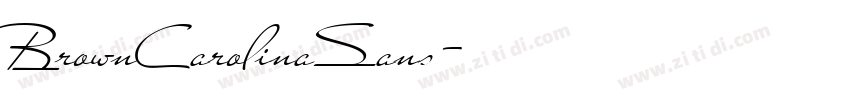 BrownCarolinaSans字体转换