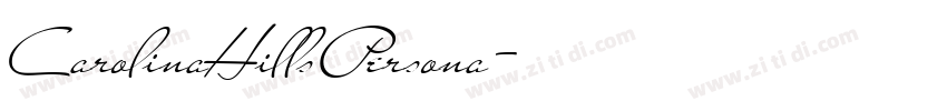 CarolinaHillsPersona字体转换