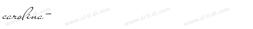 carolina字体转换