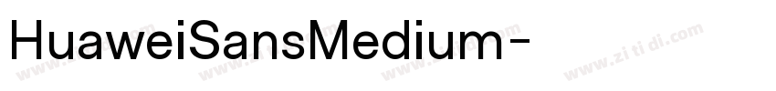 HuaweiSansMedium字体转换