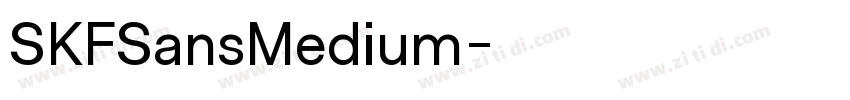 SKFSansMedium字体转换