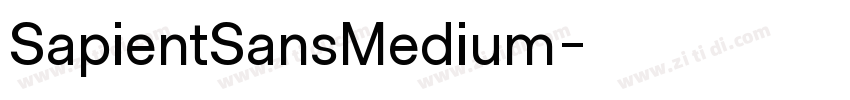 SapientSansMedium字体转换