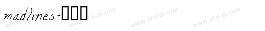 madlines字体转换