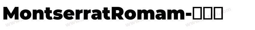 MontserratRomam字体转换