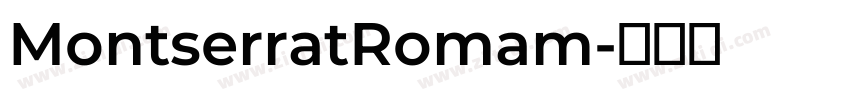 MontserratRomam字体转换