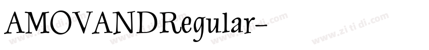 AMOVANDRegular字体转换