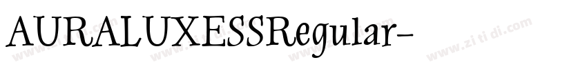 AURALUXESSRegular字体转换
