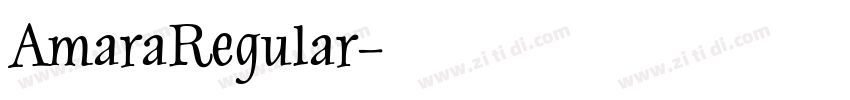 AmaraRegular字体转换