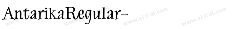 AntarikaRegular字体转换