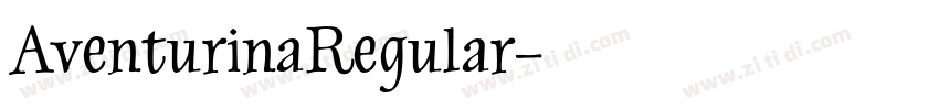 AventurinaRegular字体转换
