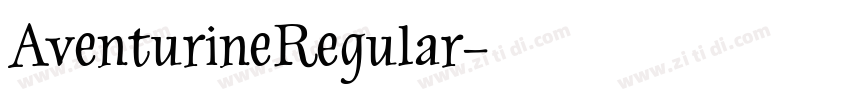 AventurineRegular字体转换
