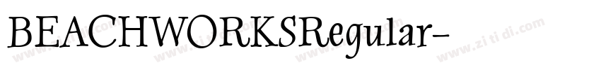 BEACHWORKSRegular字体转换