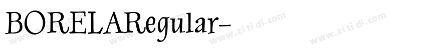BORELARegular字体转换