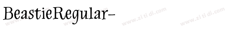 BeastieRegular字体转换