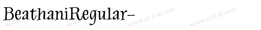 BeathaniRegular字体转换