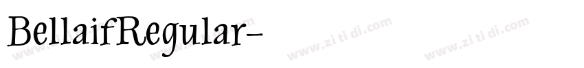 BellaifRegular字体转换