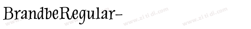 BrandbeRegular字体转换