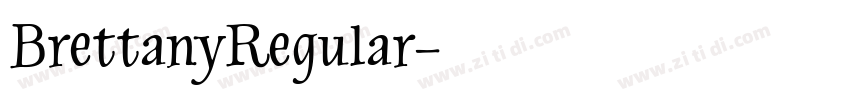 BrettanyRegular字体转换