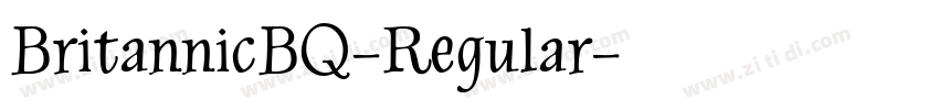 BritannicBQ-Regular字体转换