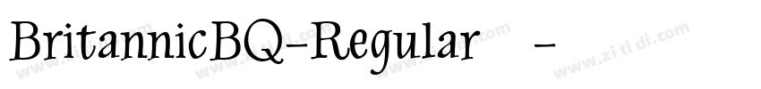 BritannicBQ-Regular免字体转换
