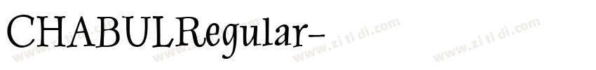 CHABULRegular字体转换
