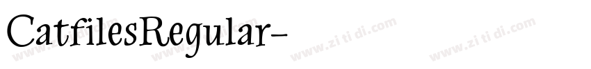CatfilesRegular字体转换