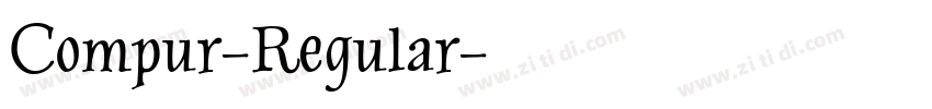 Compur-Regular字体转换