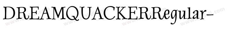 DREAMQUACKERRegular字体转换