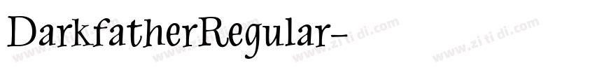DarkfatherRegular字体转换