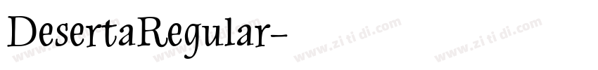DesertaRegular字体转换