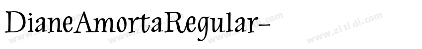 DianeAmortaRegular字体转换