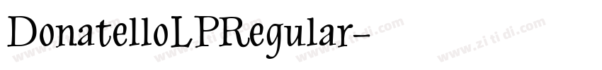 DonatelloLPRegular字体转换