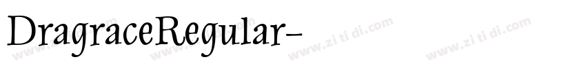 DragraceRegular字体转换