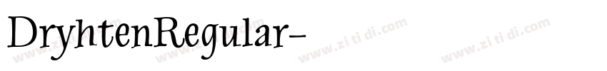 DryhtenRegular字体转换