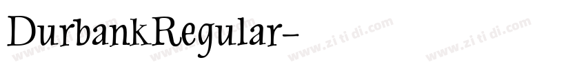DurbankRegular字体转换