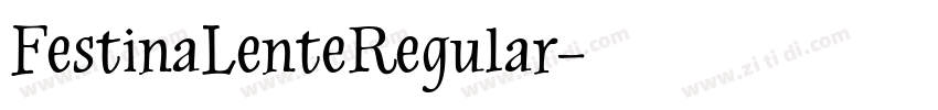 FestinaLenteRegular字体转换