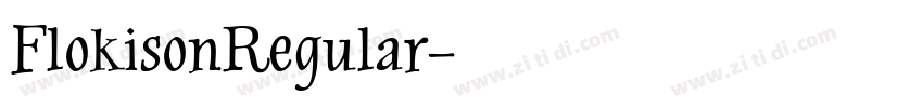 FlokisonRegular字体转换