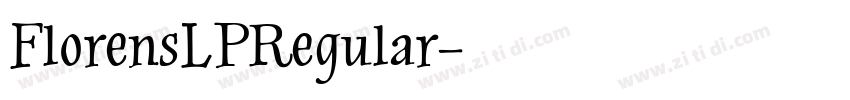 FlorensLPRegular字体转换